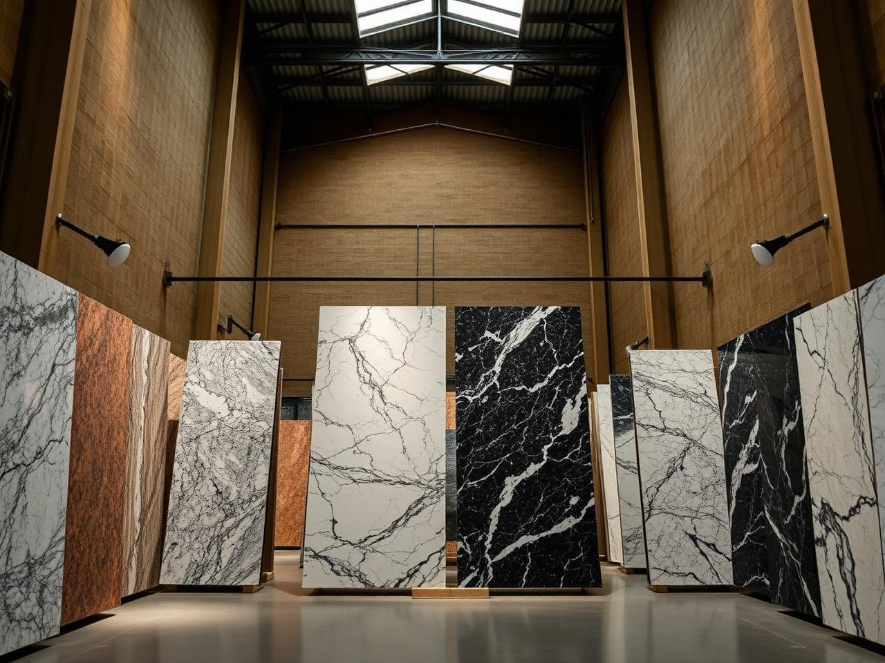 Granite slab showroom